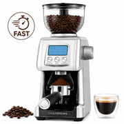 CASABREWS Tornado Conical Burr Coffee Grinder, Electric Coffee Bean Grinder with Smart Display and 77 Precise Grind Settings,1-16Cup,14 oz Bean Hopper Burr Mill for Espresso to French Press,