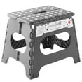 thumbnail image 1 of Casafield 11" Folding Step Stool with Handle - Gray, Collapsible Foot Stool for Kids and Adults, 1 of 7