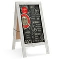 thumbnail image 1 of Casafield 40" x 20" A Frame Chalkboard Sign, Whitewash Brown Double-Sided Magnetic Wooden Menu Board for Cafés, Sandwich Shops, Sidewalks, and Weddings, 1 of 8