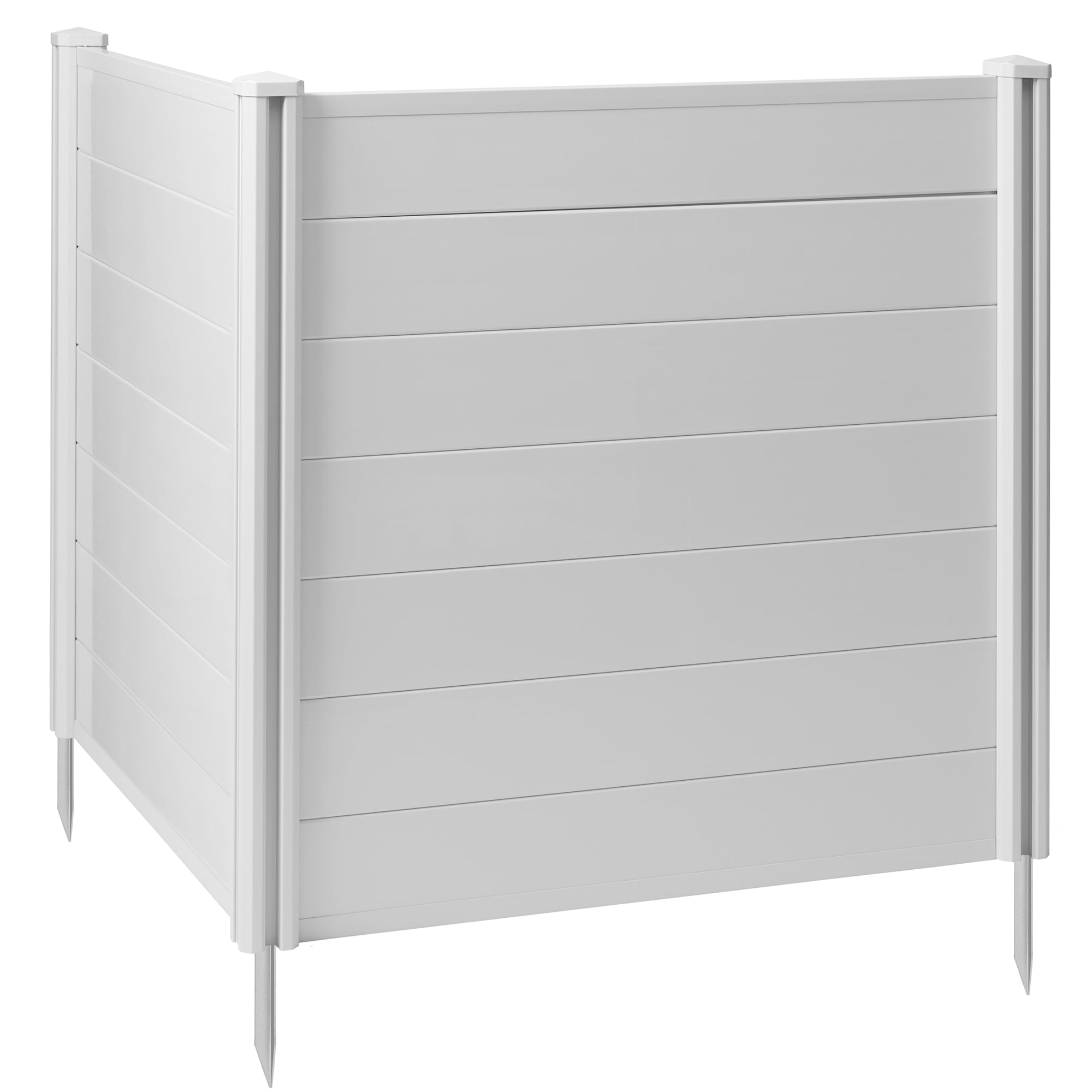 Casafield 42" x 42" White Vinyl Privacy Fence Panel Set