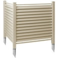 thumbnail image 1 of Casafield 48" x 48" Louvered Privacy Screen - Outdoor Vinyl Panels - Tan, 1 of 7