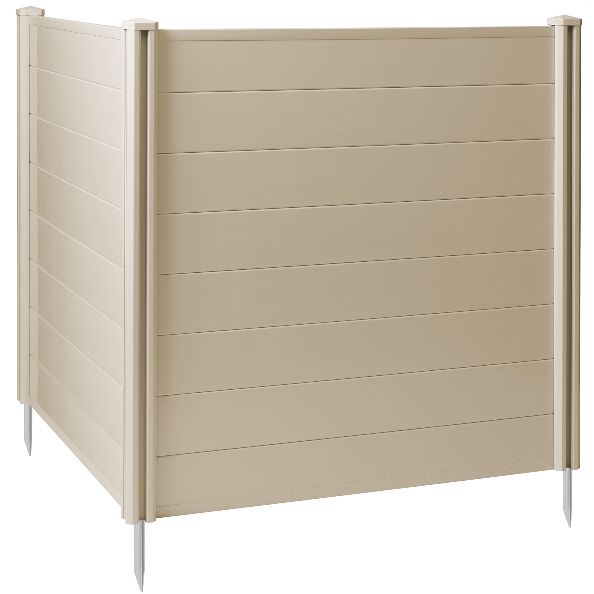 Casafield 48" x 48" Tan Vinyl Privacy Screen Fence Panel