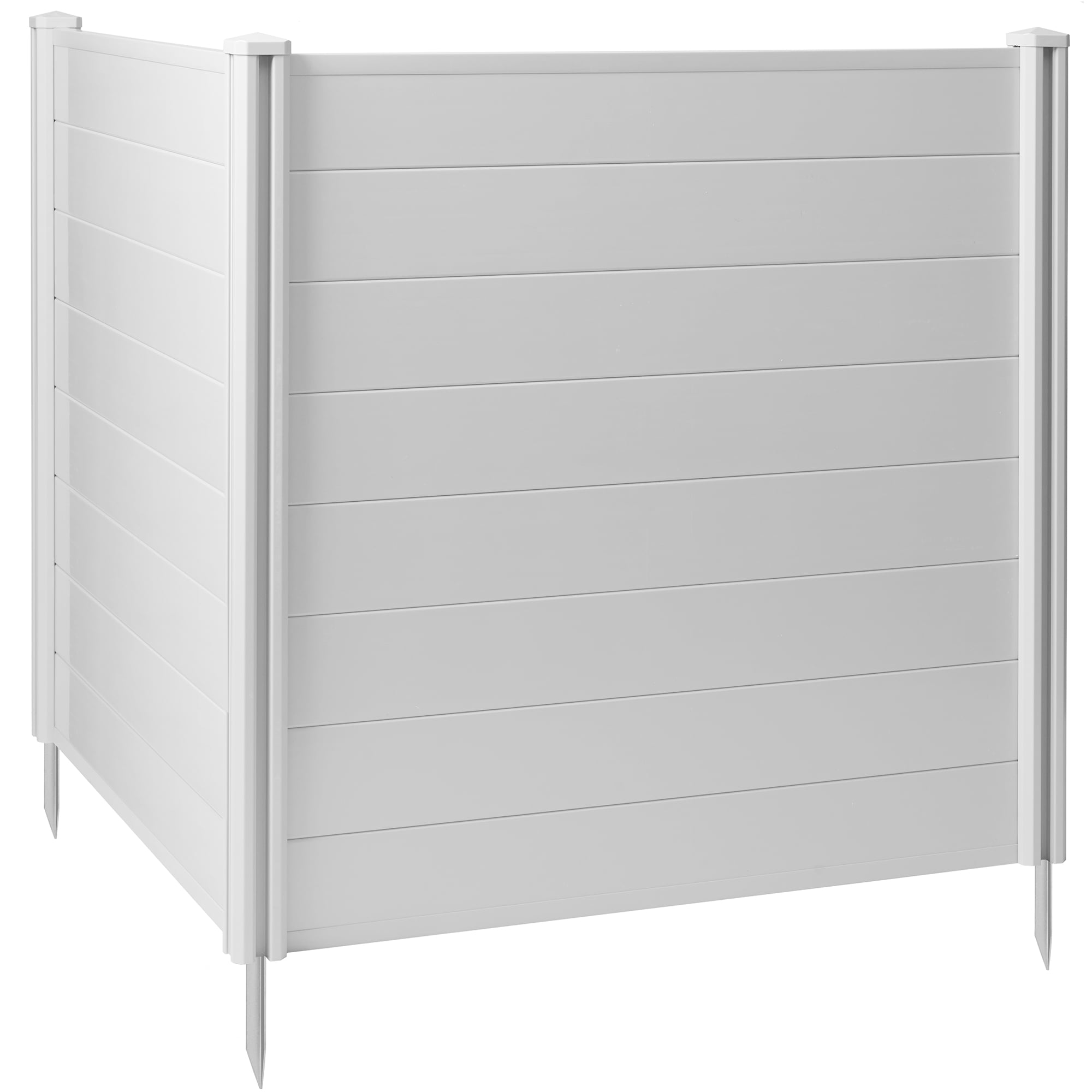 Casafield White 48" x 48" Vinyl Privacy Screen Fence Panel