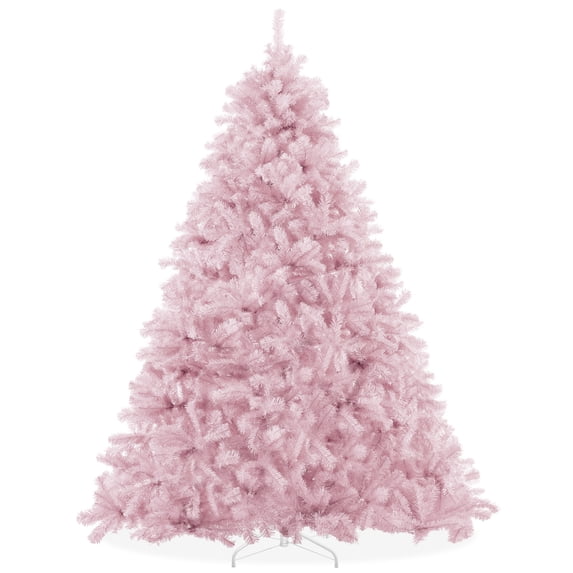 6FT Pink Spruce Artificial Holiday Christmas Tree with Sturdy Metal Stand