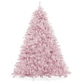 thumbnail image 1 of 7.5FT Pink Spruce Artificial Holiday Christmas Tree with Sturdy Metal Stand, 1 of 7