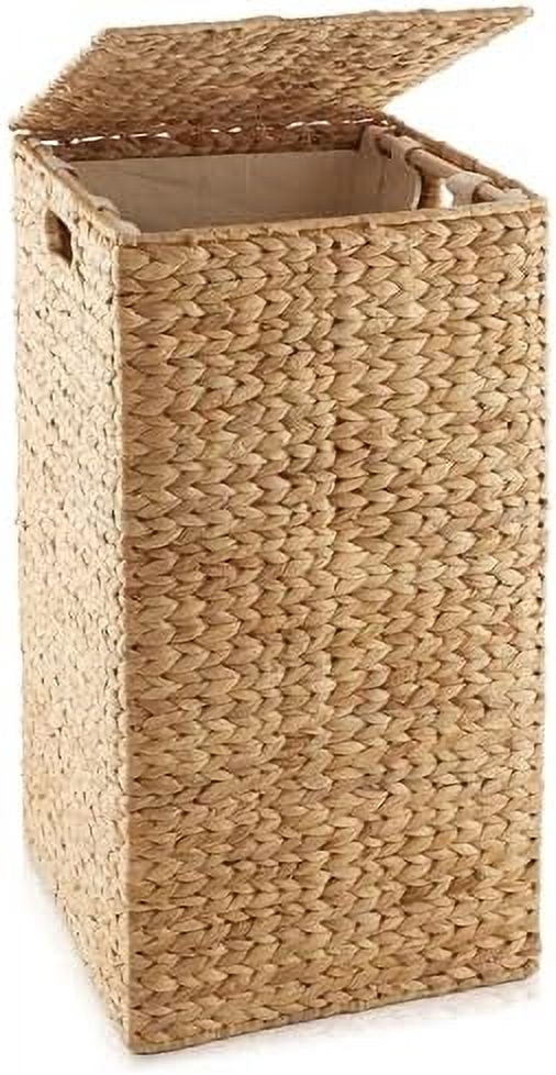 Casafield Laundry Hamper with Lid and Removable Liner Bag - Natural ...