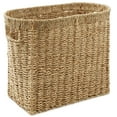 thumbnail image 1 of Casafield Magazine Holder Basket with Handles - Oval Seagrass Storage Bin for Bathroom, Home Office, 1 of 7