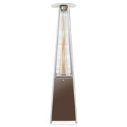 Casafield Outdoor Patio Heater with Dancing Flame in Mocha, Uses Standard 20lb LP Propane Gas Tank