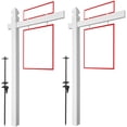 thumbnail image 1 of Casafield  PVC Real Estate Sign Post Flat and Gothic Caps 2 Pk 72" x 36", 1 of 7