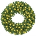 thumbnail image 1 of Casafield 60 Inch Pre-Lit Artificial Christmas Wreath with LED Lights Indoor/Outdoor Holiday Décor, 1 of 7
