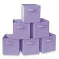 thumbnail image 1 of Casafield Set of 6 Fabric Storage Cube Bins, Lavender Purple - 11" Collapsible Foldable Cloth Baskets for Shelves and Cubby Organizers, 1 of 7