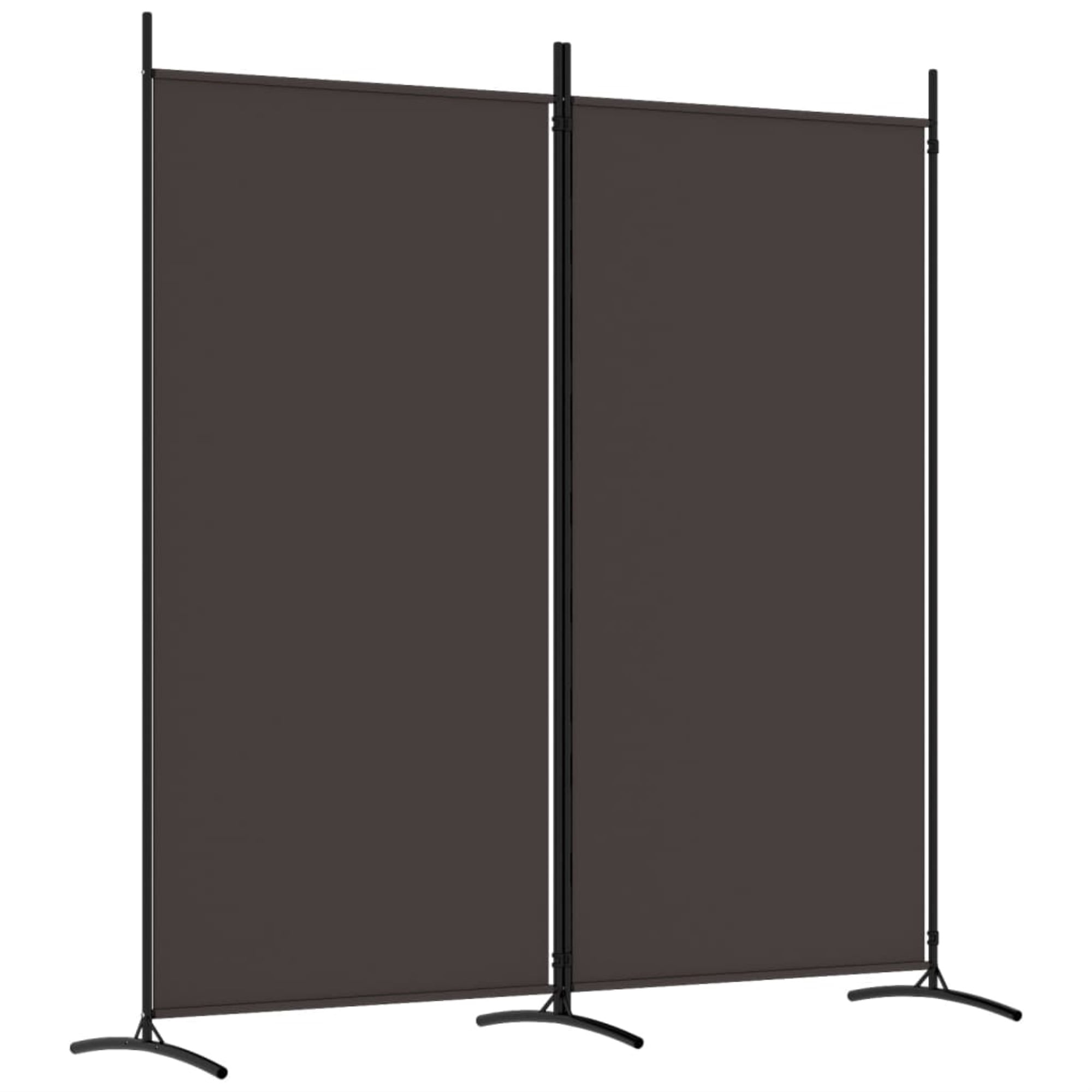 Casafoyer 2-Panel Room Divider Brown 68.9"x70.9" Fabric
