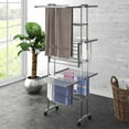 thumbnail image 1 of Casafoyer 3-Tier Laundry Drying Rack with Wheels Silver 23.6"x27.6"x50.8", 1 of 1