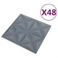 thumbnail image 1 of Casafoyer 3D Wall Panels 48 pcs 19.7"x19.7" Origami Gray 129.2 ft, 1 of 1