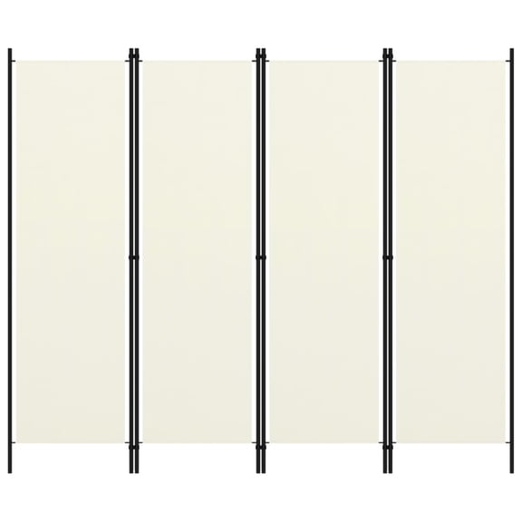 Casafoyer 4-Panel Room Divider Cream White 78.7"x70.9"