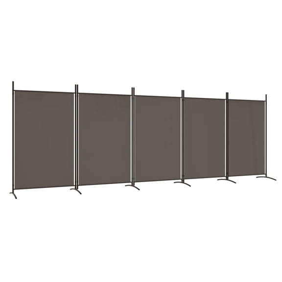 Casafoyer 5-Panel Room Divider Anthracite 170.5"x70.9" Fabric