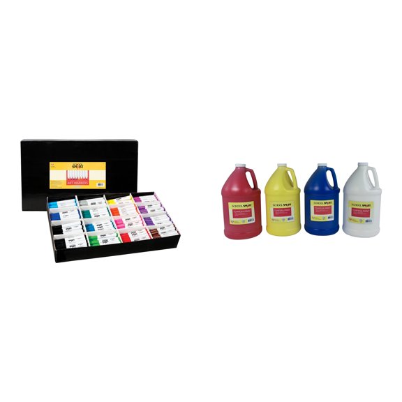 Casafoyer Art Marker and Tempera Paint Combo Kit for Creative Art Projects