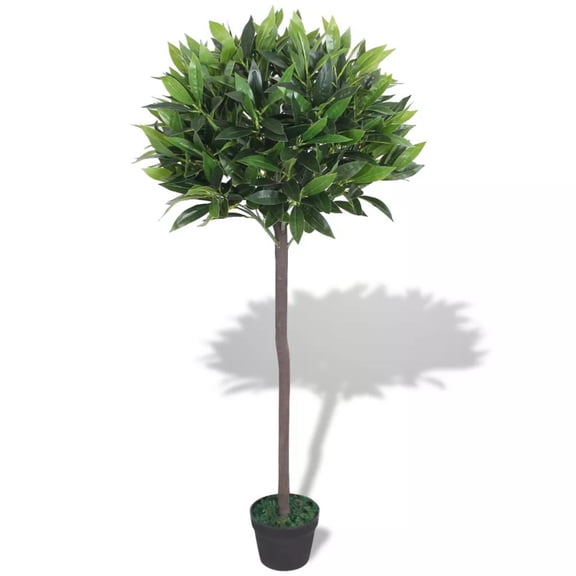 Casafoyer Artificial Bay Tree Plant with Pot 49.2" Green