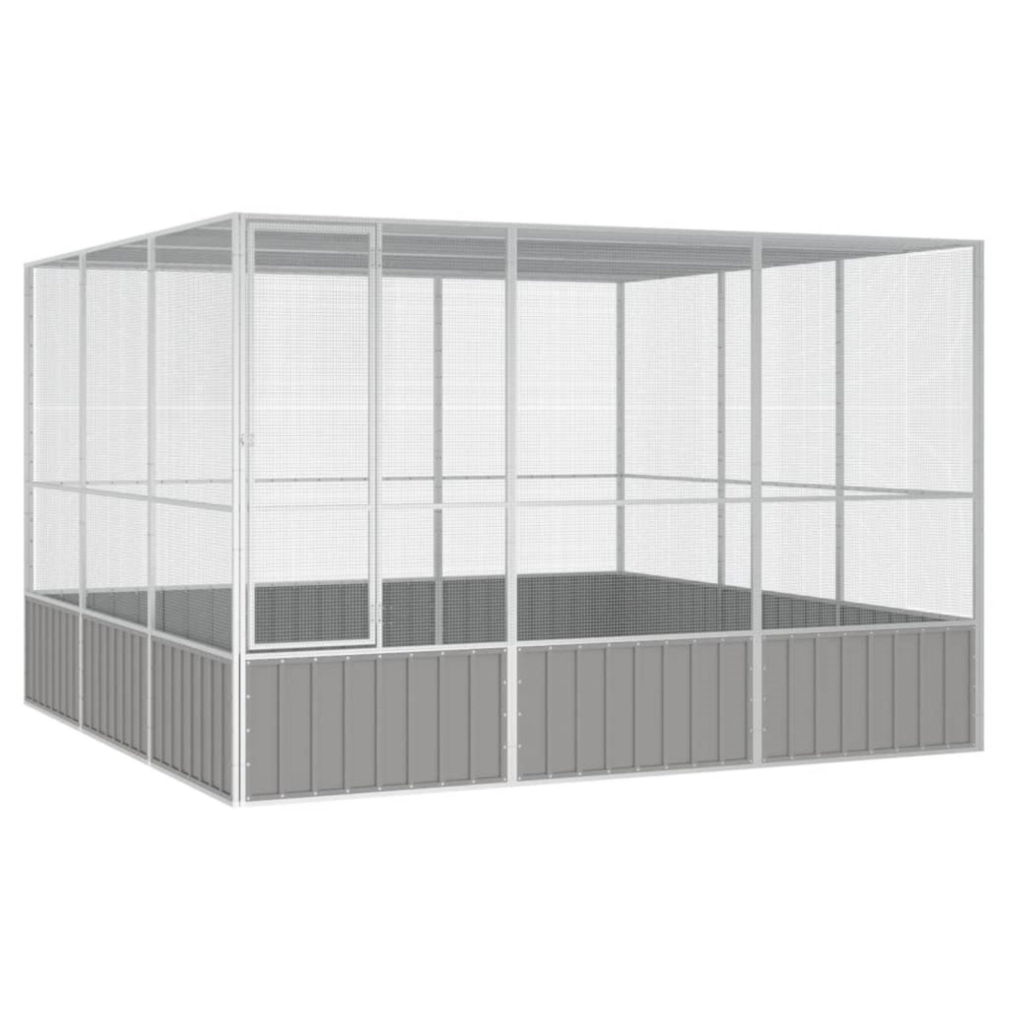 Casafoyer Bird Cage Gray 119.1"x127.8"x83.3" Galvanized Steel