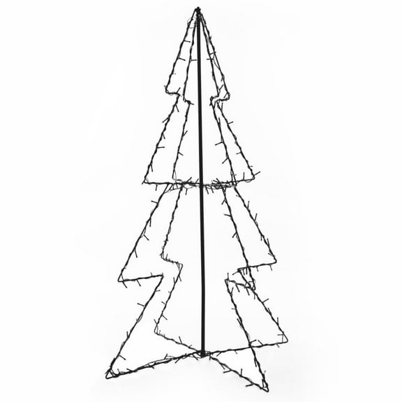 Casafoyer Christmas Cone Tree 160 LEDs Indoor and Outdoor 30.7"x47.2"