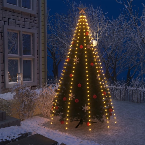 Casafoyer Christmas Tree Net Lights with 300 LEDs 118.1"