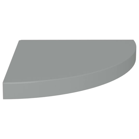 Casafoyer Floating Corner Shelf Gray 13.8"x13.8"x1.5" MDF