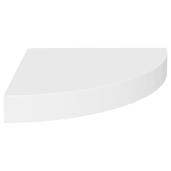 Casafoyer Floating Corner Shelf White 9.8"x9.8"x1.5" MDF