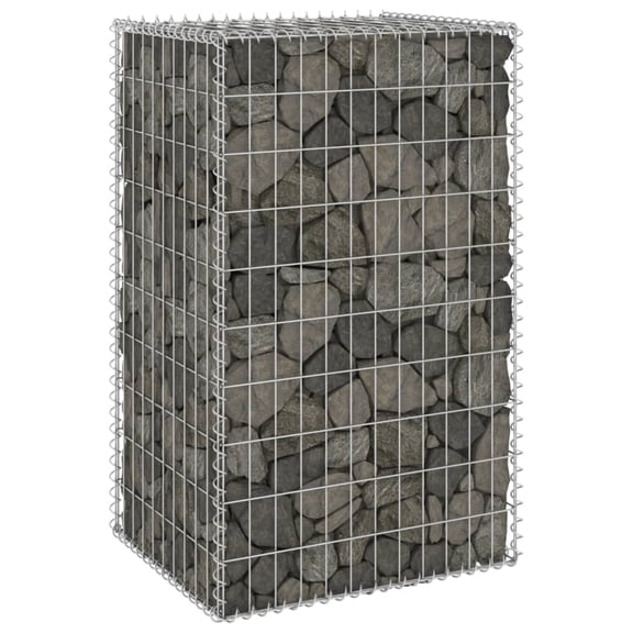 Casafoyer Gabion Wall with Covers Galvanized Steel 23.6"x19.7"x39.4"