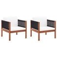 thumbnail image 1 of Casafoyer Garden Chairs 2 pcs Solid Acacia Wood, 1 of 3