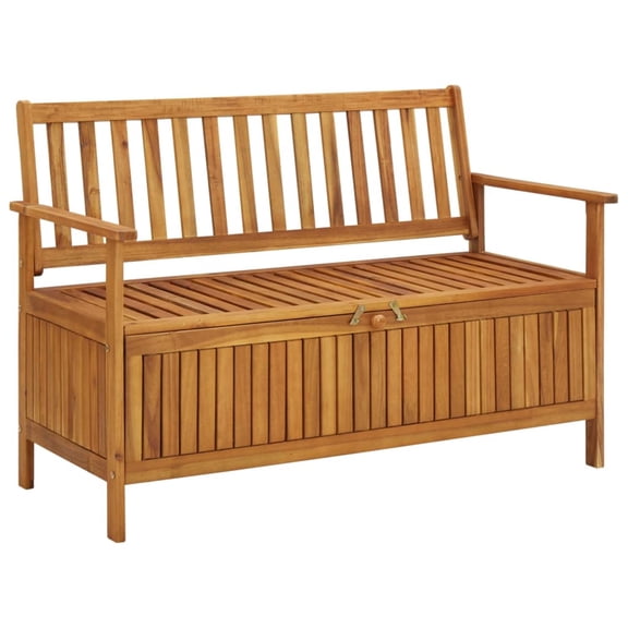 Casafoyer Garden Storage Bench 47.2" Solid Acacia Wood