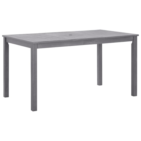 Casafoyer Garden Table Gray Wash 55.1"x31.5"x29.1" Solid Acacia Wood