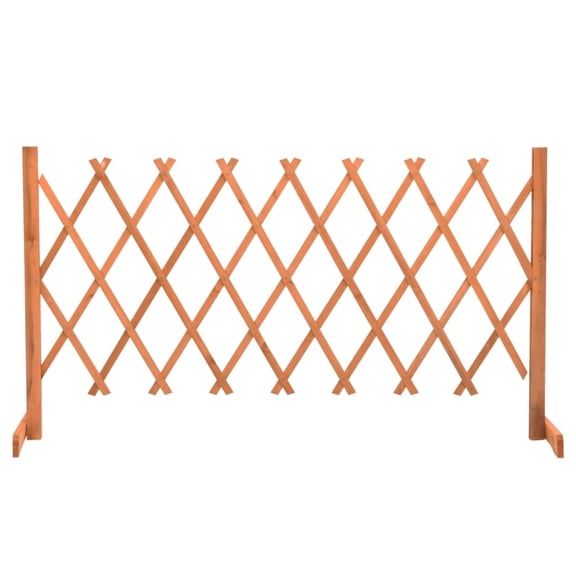 Casafoyer Garden Trellis Fence Orange 59.1"x31.5" Solid Firwood