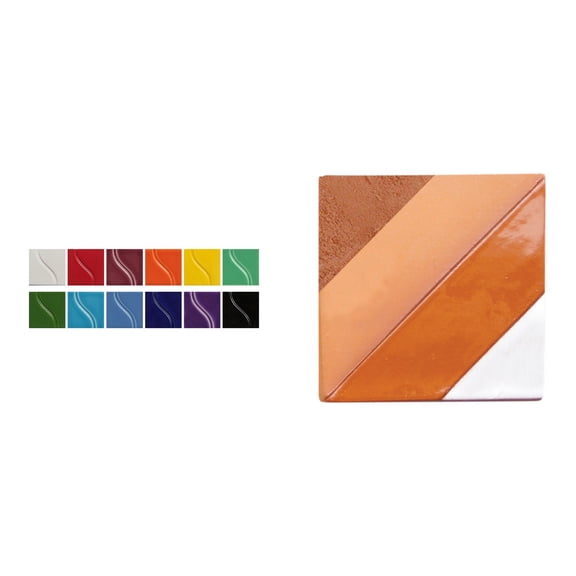 Casafoyer Gloss Glazes & Low Fire Moist Earthenware Clay Combo Kit for School & Art Projects