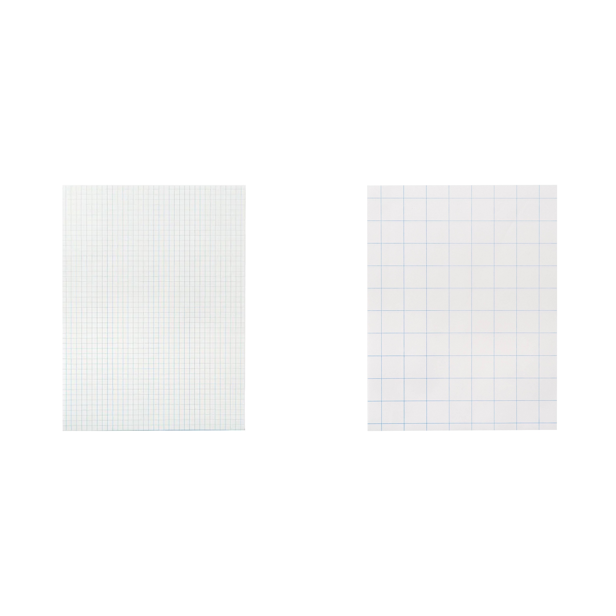 Casafoyer Graph Paper Combo Kit: 1/4 Inch Rule & Double Sided with Ruler for Design and Geometry