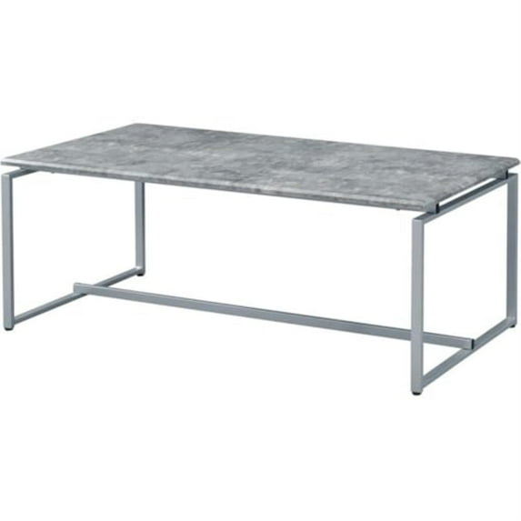 Casafoyer Kersey 3-Piece Rectangular Wooden Coffee and End Table Set in Gray