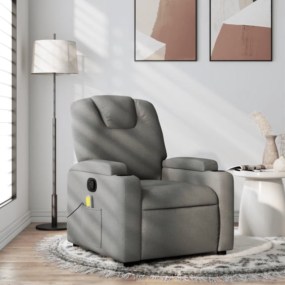 Casafoyer Massage Recliner Chair Dark Gray Fabric