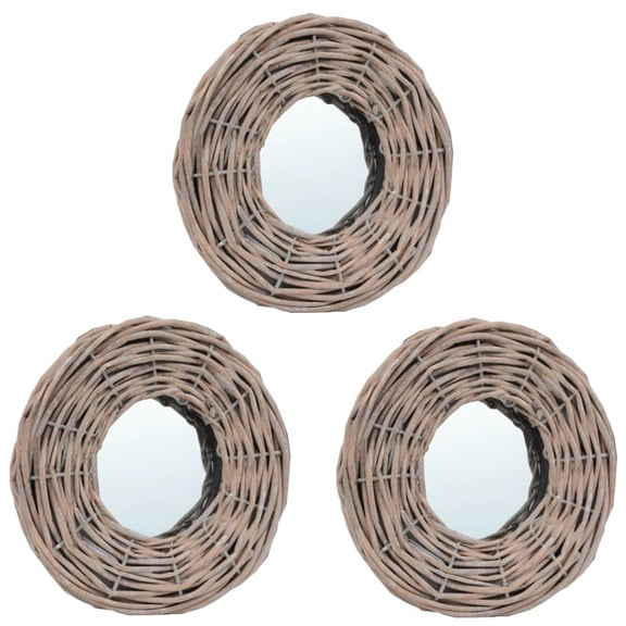 Casafoyer Mirrors 3 pcs 5.9" Wicker