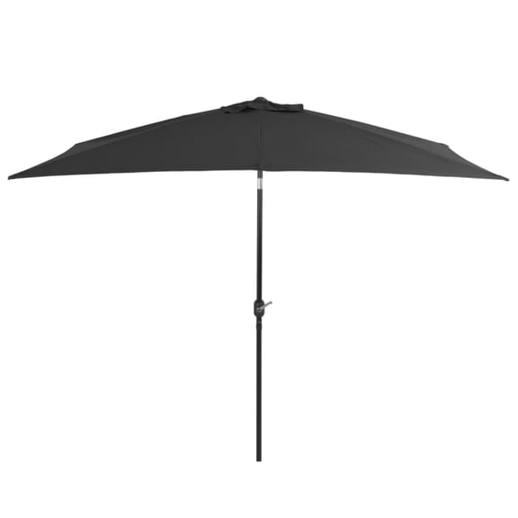 Casafoyer Outdoor Parasol with Metal Pole 118"x78.7" Anthracite
