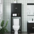thumbnail image 1 of Casafoyer Over-the-Toilet Storage BERG Black 23.6"x10.6"x64.8" Solid Wood, 1 of 1