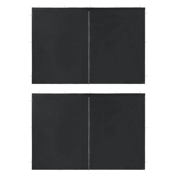 Casafoyer Party Tent Sidewall 2 pcs with Zipper PE Anthracite