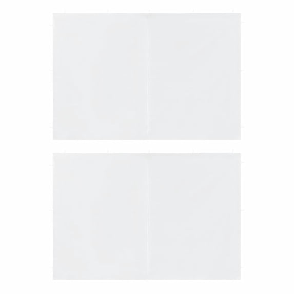 Casafoyer Party Tent Sidewall 2 pcs with Zipper PE White
