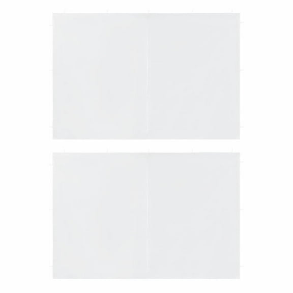 Casafoyer Party Tent Sidewall 2 pcs with Zipper PE White