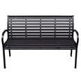thumbnail image 1 of Casafoyer Patio Bench Black 45.7" Steel and WPC, 1 of 3