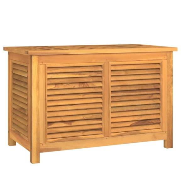 Casafoyer Patio Storage Box with Bag 35.4"x19.7"x22.8" Solid Wood Teak