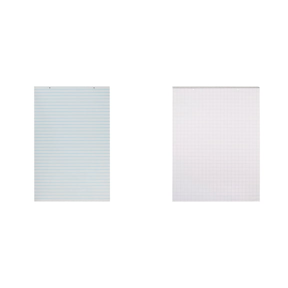Casafoyer Primary Chart Newsprint Paper & Grid Ruled Chart Tablet Combo Kit for Classroom Learning and Presentations