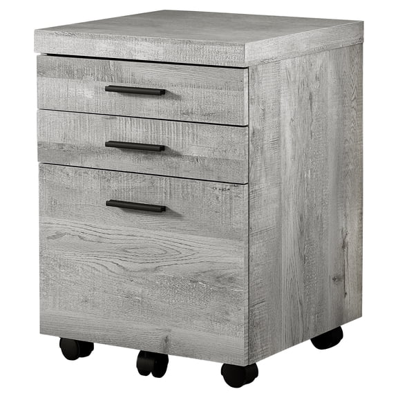 Casafoyer Rolling Mobile File Cabinet with Storage Drawers-Printer Stand, Office Work, Laminate Grey-Contemporary Modern Design "