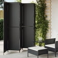 thumbnail image 1 of Casafoyer Room Divider 5 Panels Black Poly Rattan, 1 of 1