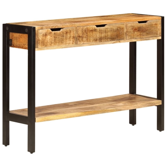 Casafoyer Sideboard with 3 Drawers 43.3"x13.8"x29.5" Solid Mango Wood