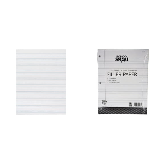 Casafoyer Skip-A-Line & 3-Hole Punched Filler Paper Combo Kit for Students and Teachers