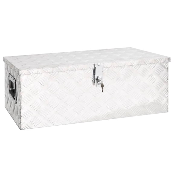 Casafoyer Storage Box Silver 31.5"x15.4"x11.8" Aluminum